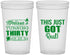 Custom Birthday 22 oz Translucent Cups - 30th | 20213