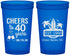 Custom Birthday 22 oz Translucent Cups - 40th Beach | 20226