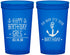Custom Birthday 22 oz Translucent Cups - Oh Ship Nautical | 20238