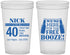 Custom Birthday 22 oz Translucent Cups - 40th | 20249