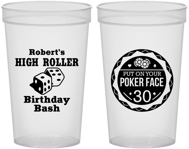 Custom Birthday 22 oz Translucent Cups - 30th Las Vegas | 20262