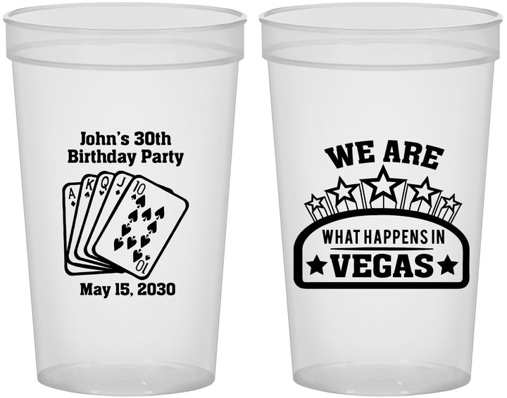 Custom Birthday 22 oz Translucent Cups - 20th Las Vegas | 20263