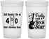 Custom Birthday 22 oz Translucent Cups - 40th Rock Star | 20266