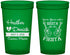 Custom Wedding 22 oz Translucent Cups - Siesta Fiesta Mexico | 207