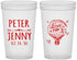Custom Wedding 22 oz Translucent Cups - Love In Air Hot Air Balloon | 210