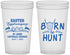 Custom Easter 22 oz Translucent Cups - Born To Hunt | 210001
