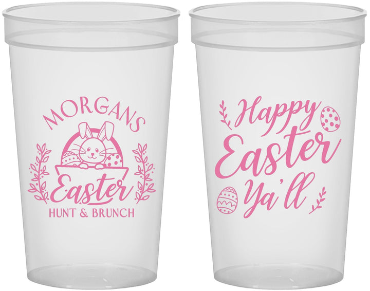 Custom Easter 22 oz Translucent Cups - Easter Bunny | 210010