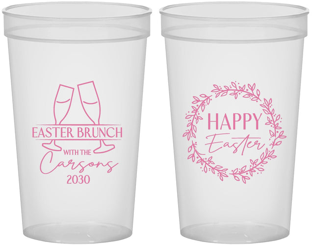 Custom Easter 22 oz Translucent Cups - Brunch | 210015