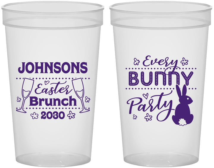 Custom Easter 22 oz Translucent Cups - Every Bunny Party | 210016