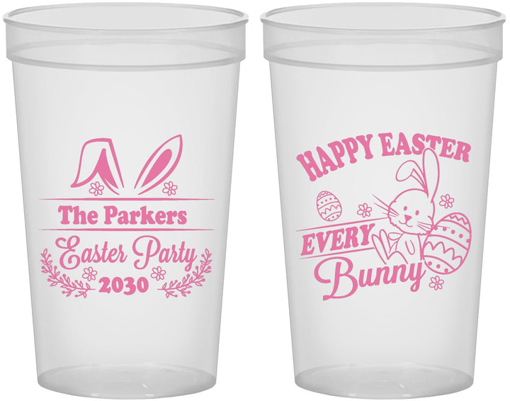 Custom Easter 22 oz Translucent Cups - Bunny Eggs | 210019