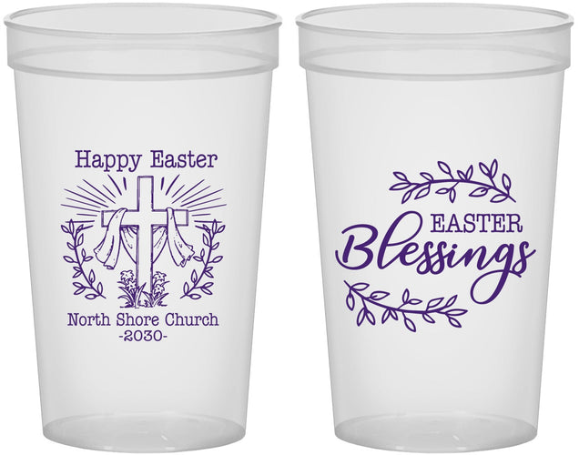 Custom Easter 22 oz Translucent Cups - Blessings Church | 210020