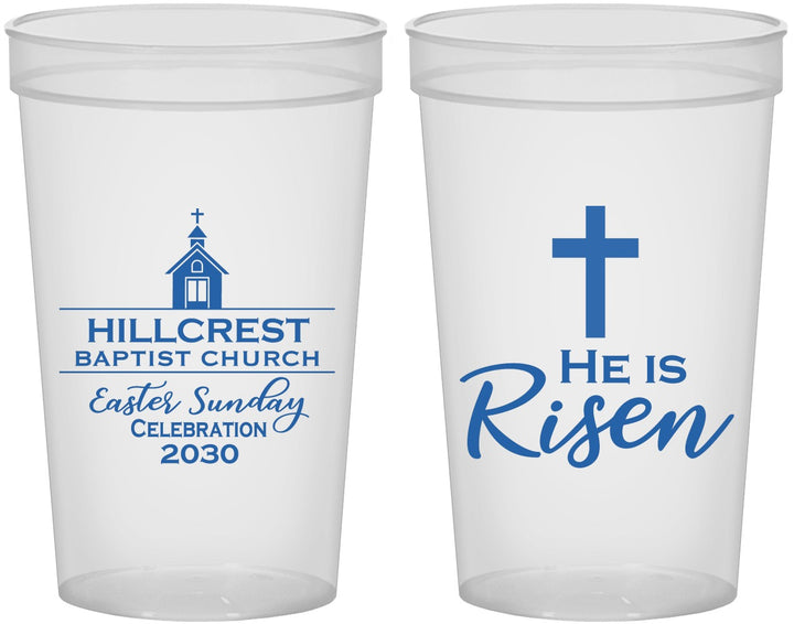 Custom Easter 22 oz Translucent Cups - Easter Sunday | 210021