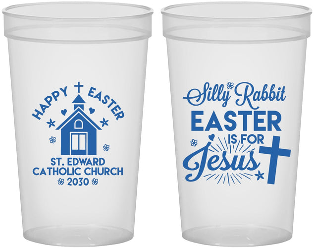 Custom Easter 22 oz Translucent Cups - Silly Rabbit | 210025