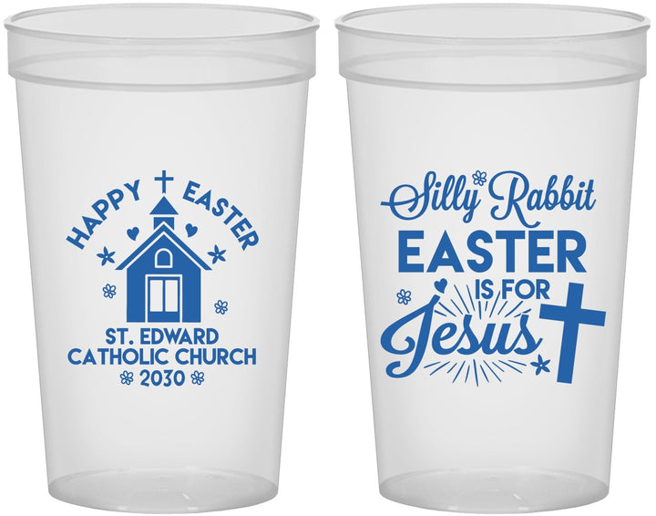 Custom Easter 22 oz Translucent Cups - Silly Rabbit | 210025