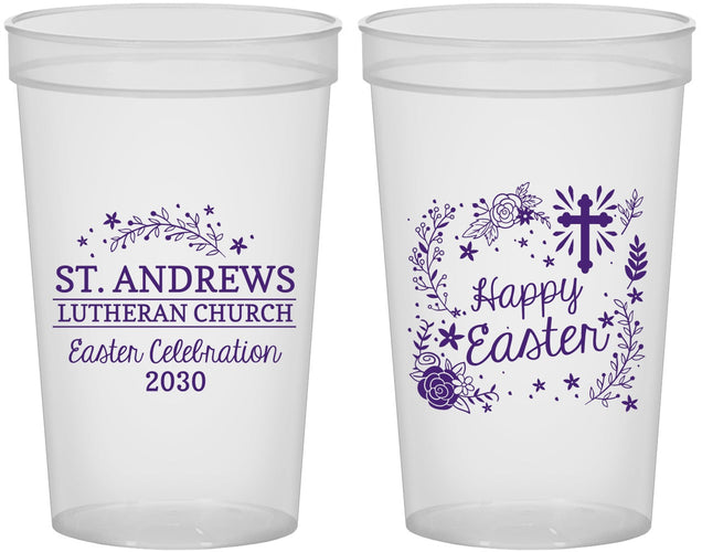 Custom Easter 22 oz Translucent Cups - Easter Sunday | 210028
