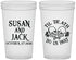 Custom Wedding 22 oz Translucent Cups - Til Death Do Us Part | 213