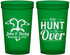 Custom Wedding 22 oz Translucent Cups - The Hunt Is Over Duck | 217