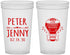 Custom Wedding 22 oz Translucent Cups - Hot Air Balloon | 219