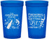 Custom 4th Of July 22 oz Translucent Cups - Beach Red White Blue | 220019