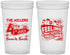 Custom 4th Of July 22 oz Translucent Cups - Feeling Beachy | 220024