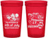 Custom 4th Of July 22 oz Translucent Cups - Fireworks Beach | 220026