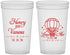 Custom Wedding 22 oz Translucent Cups - Hot Air Balloon | 225