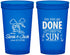 Custom Wedding 22 oz Translucent Cups - Vows Are Done Cruise | 229