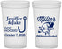 Custom Wedding 22 oz Translucent Cups - Got Hook Fish | 230