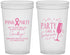 Custom Awareness 22 oz Translucent Cups - Pink Party | 230000