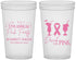 Custom Awareness 22 oz Translucent Cups - Drink For Pink | 230001