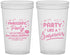 Custom Awareness 22 oz Translucent Cups - Party Like A Survivor | 230003
