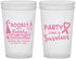 Custom Awareness 22 oz Translucent Cups - Party Like A Survivor | 230006