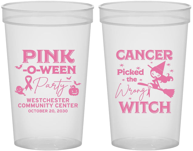 Custom Awareness 22 oz Translucent Cups - Wrong Witch | 230010