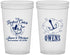 Custom Wedding 22 oz Translucent Cups - The Perfect Catch | 232