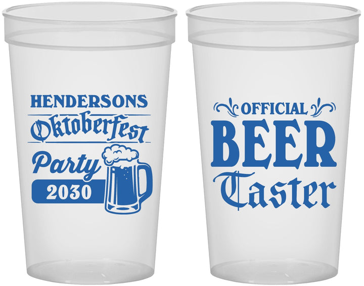 Custom Oktoberfest 22 oz Translucent Cups - Beer Taster | 240000