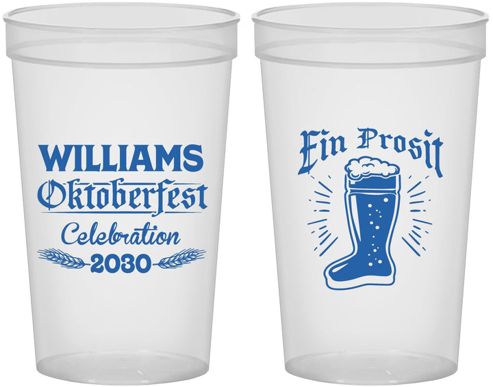 Custom Oktoberfest 22 oz Translucent Cups - Ein Prosit | 240003