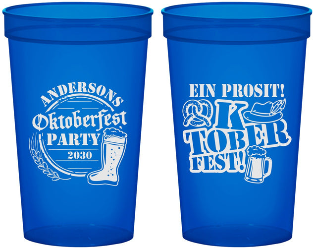 Custom Oktoberfest 22 oz Translucent Cups - Ein Prosit | 240005