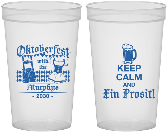 Custom Oktoberfest 22 oz Translucent Cups - Ein Prosit | 240019