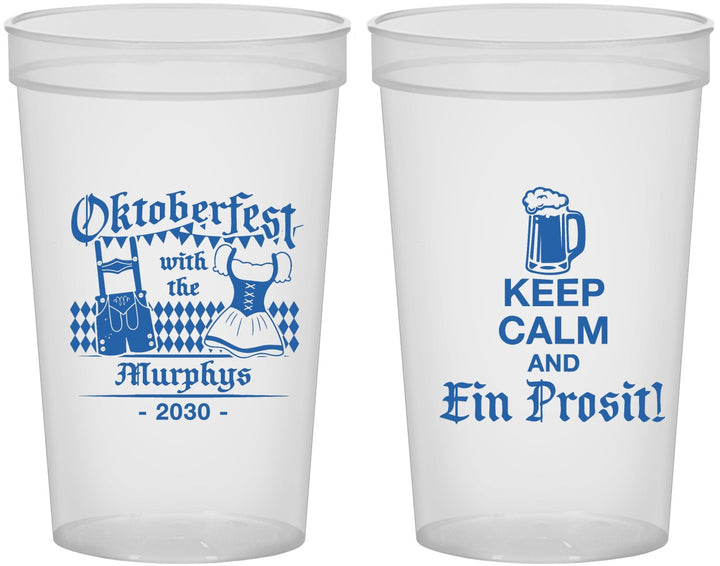 Custom Oktoberfest 22 oz Translucent Cups - Ein Prosit | 240019