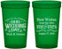 Custom Wedding 22 oz Translucent Cups - Best Wishes Mr And Mrs | 242