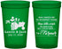 Custom Wedding 22 oz Translucent Cups - Farmer Tractor | 244