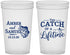 Custom Wedding 22 oz Translucent Cups - Catch Of A Lifetime Fish | 246