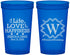 Custom Wedding 22 oz Translucent Cups - Life Love Happiness | 248