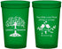Custom Wedding 22 oz Translucent Cups - Two Little Love Birds | 249