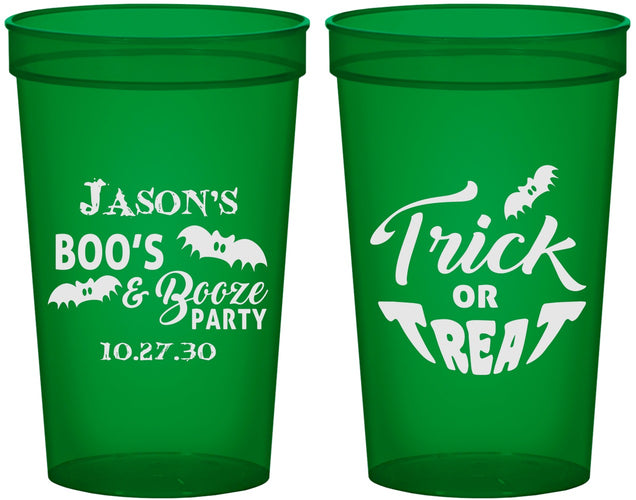 Custom Halloween 22 oz Translucent Cups - Trick Or Treat | 250002