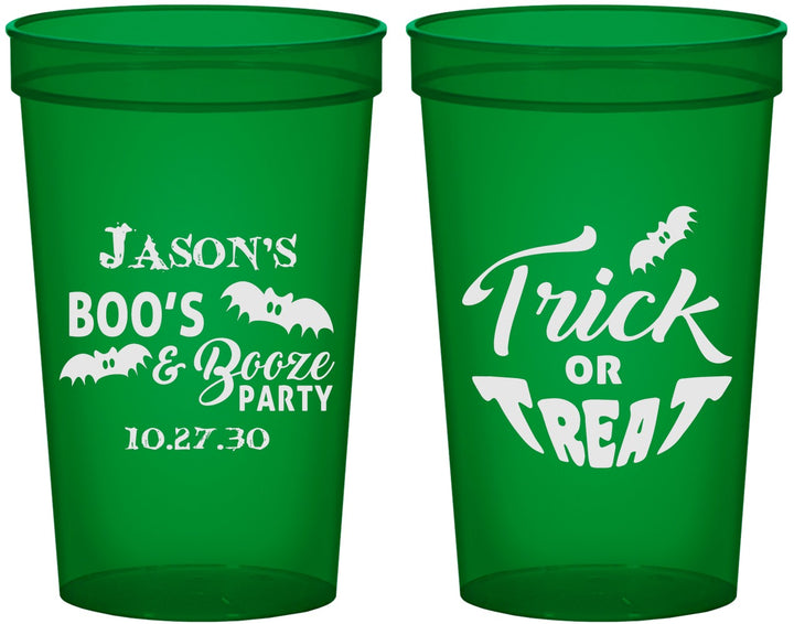 Custom Halloween 22 oz Translucent Cups - Trick Or Treat | 250002
