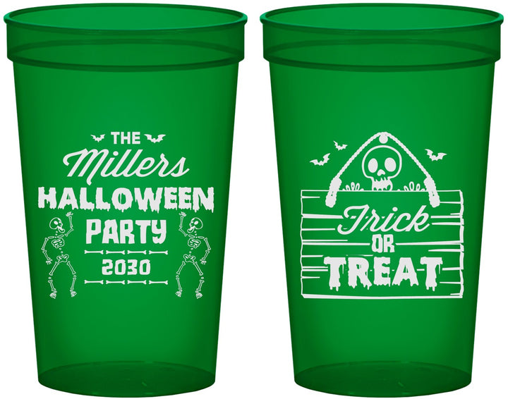 Custom Halloween 22 oz Translucent Cups - Trick Or Treat | 250010