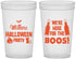 Custom Halloween 22 oz Translucent Cups - Boo | 250016