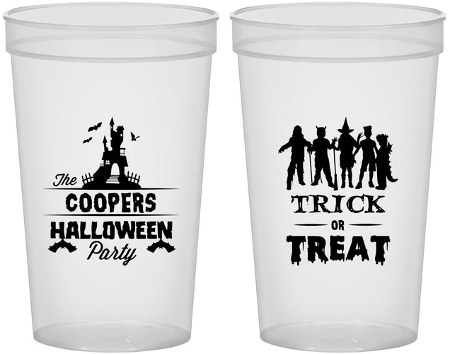 Custom Halloween 22 oz Translucent Cups - Trick Or Treat | 250019