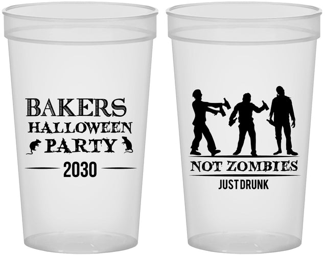 Custom Halloween 22 oz Translucent Cups - Zombies | 250023